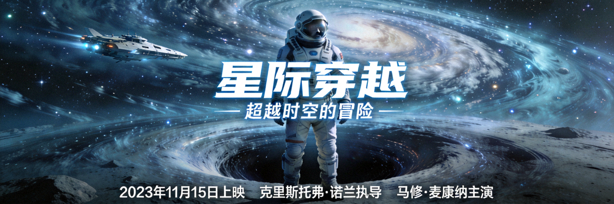最新科幻动作大片《星际穿越》高清海报